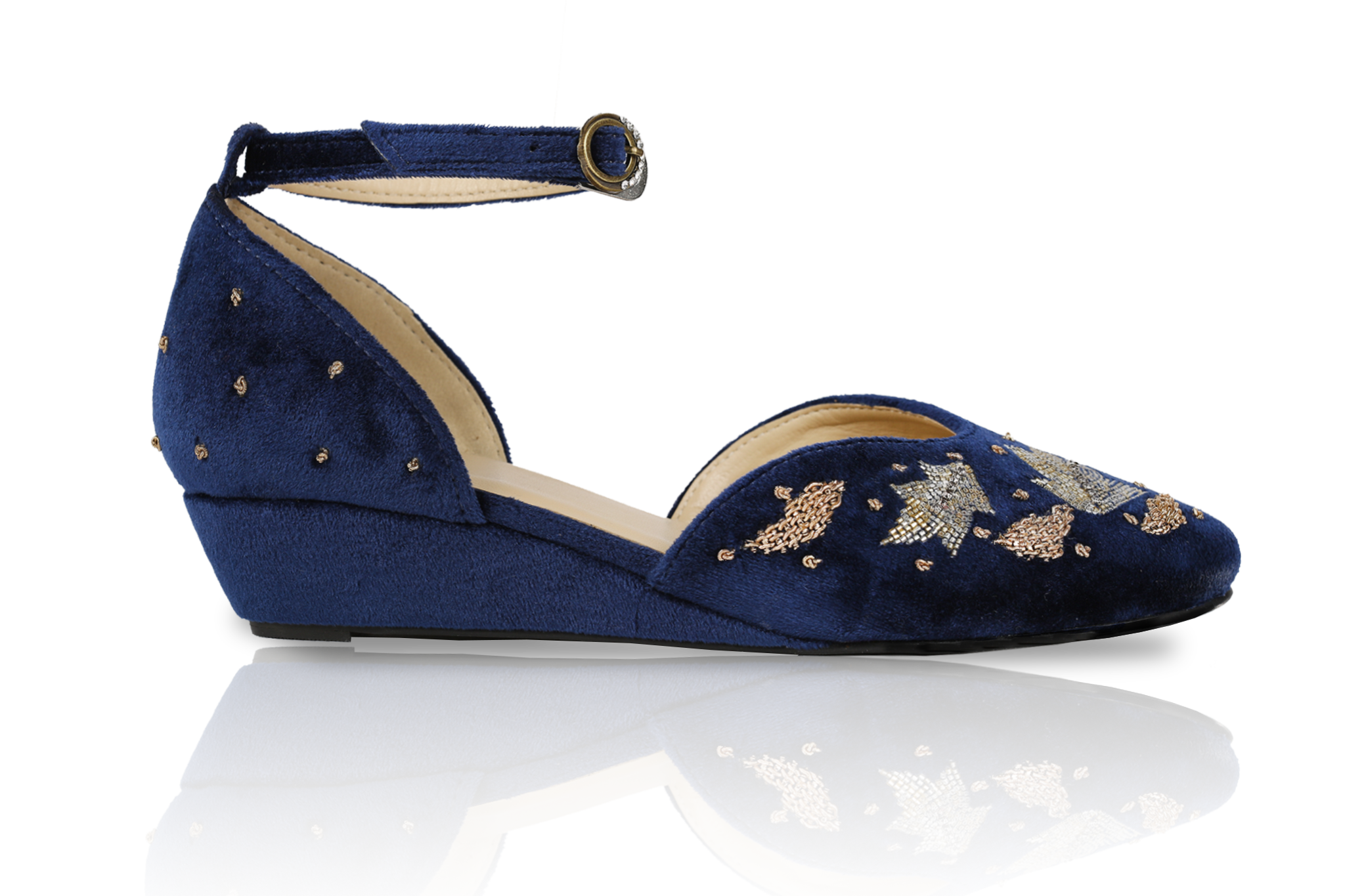 Midnight blue 2025 evening shoes