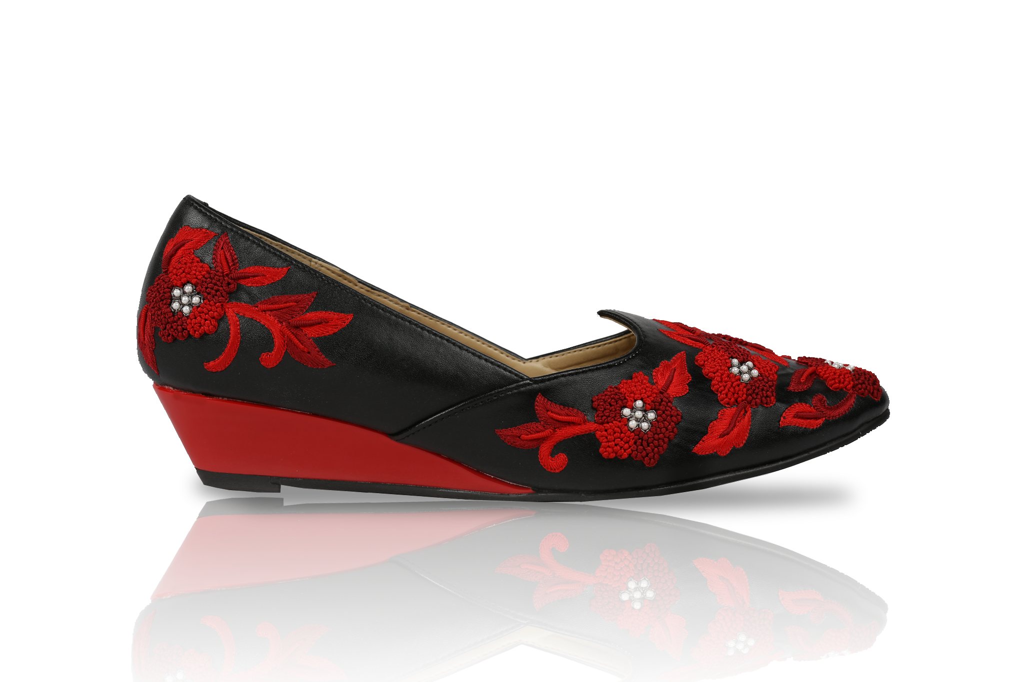 Handmade Designer Shoes for Women Embroidered by Rungg