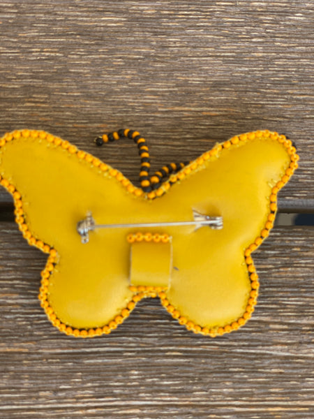 Rungg Brooches -Yellow Butterfly