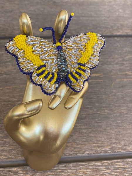 Rungg Brooches -Yellow Butterfly