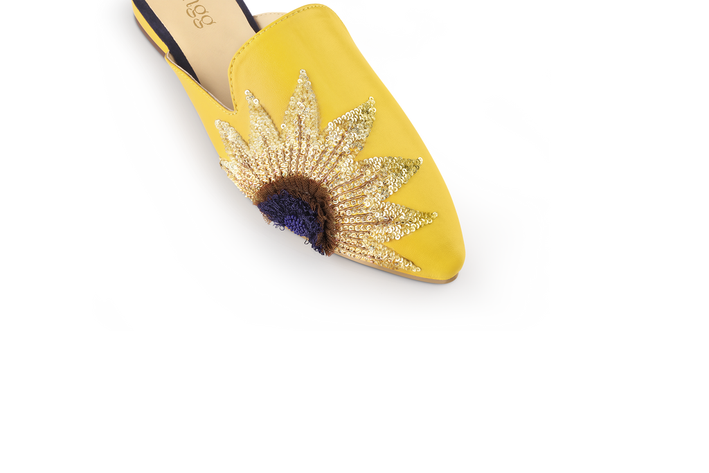 Handmade Designer Shoes for Women Embroidered by Rungg