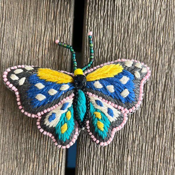 Copy of Rungg Brooches-Multi color-2 butterfly