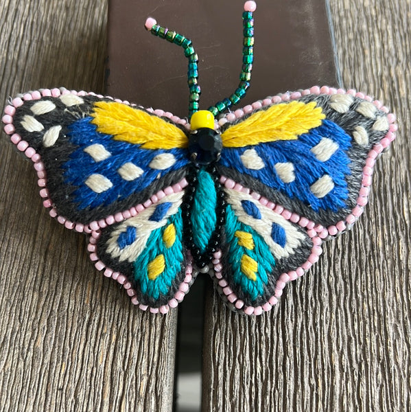 Copy of Rungg Brooches-Multi color-2 butterfly