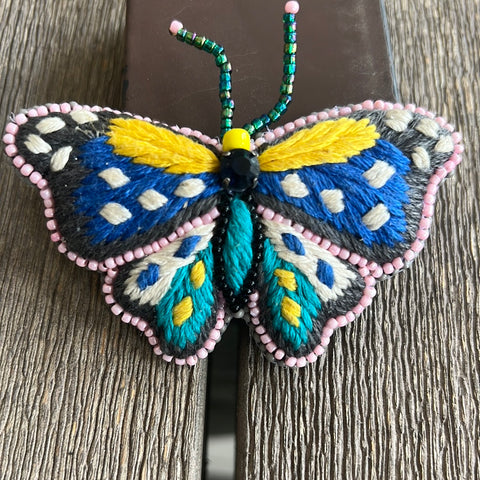 Copy of Rungg Brooches-Multi color-2 butterfly