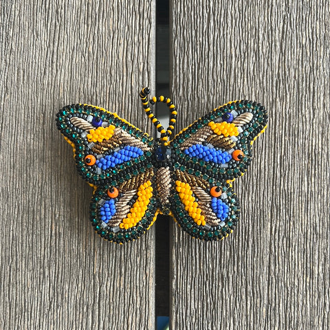 Rungg Brooches - Multi color Butterfly
