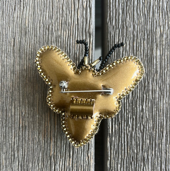 Rungg Brooches - small green Butterfly